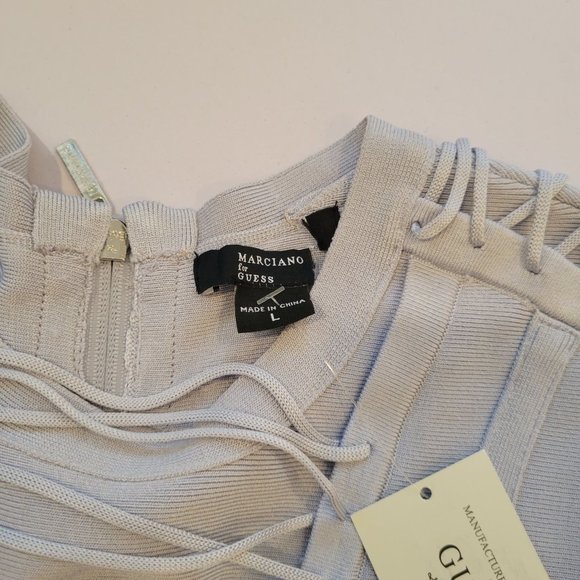 GUESS By Marciano Corset Detail Bandage Dress sz L - Picture 10 of 13